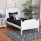 Baxton Studio Mariana Classic and Traditional White Finished Wood Full Size Platform Bed 224-12537-ZORO - alternate 1